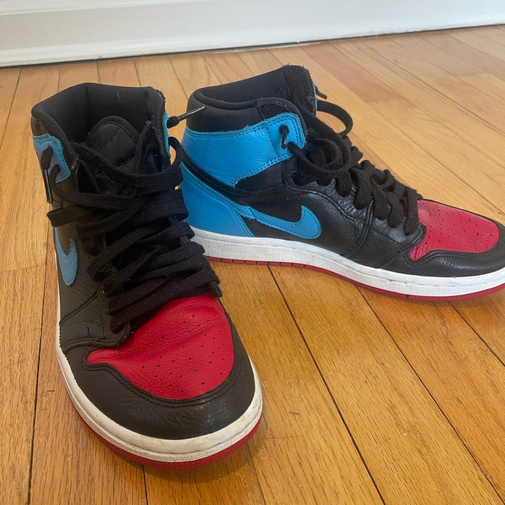 Nike Air Jordan Sneakers - Black, Red, Blue
